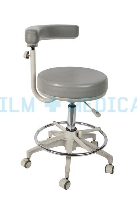 Grey Swivel Stool 